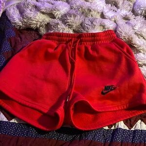 Nike Bright Red Athletic Shorts